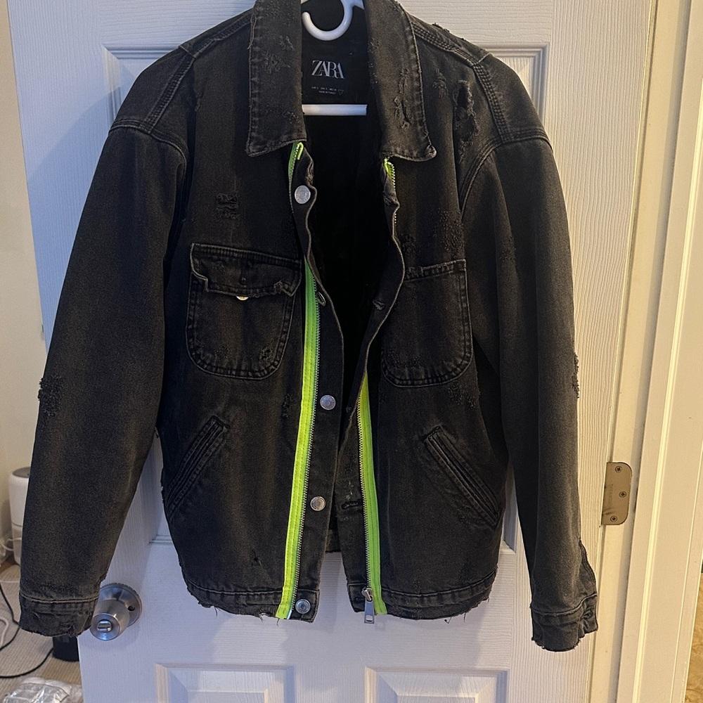 Zara grey denim jacket